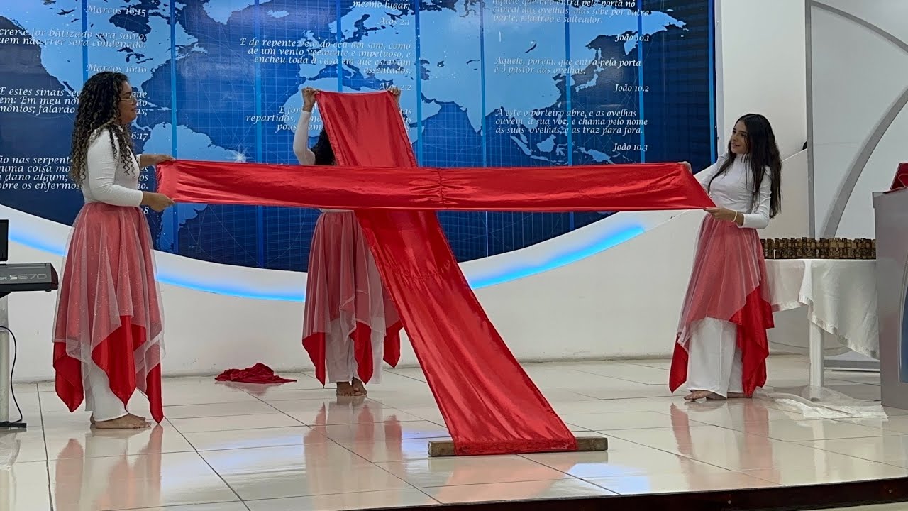 Nada Além do Sangue (Fernandinho) / apresentação de Páscoa / dança celeste IIGD Campina Grande