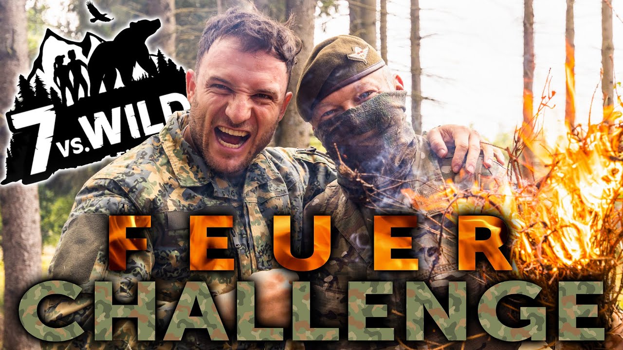 JAGDKOMMANDO SURVIVAL EXPERTE VS. SASCHA HUBER! - Die FEUER CHALLENGE | 7 Vs. Wild SURVIVAL TRAINING
