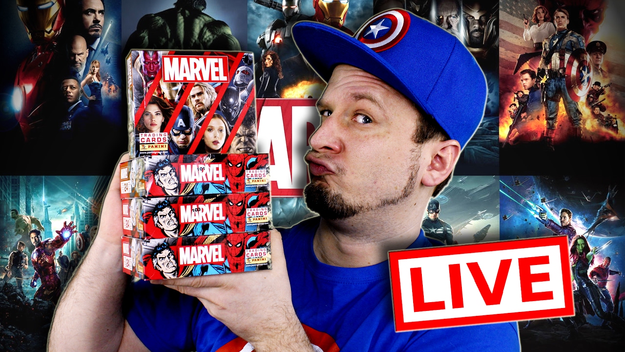 MARVEL HEROES TRADING CARDS DISPLAY Booster Box Unboxing LIVE Panini