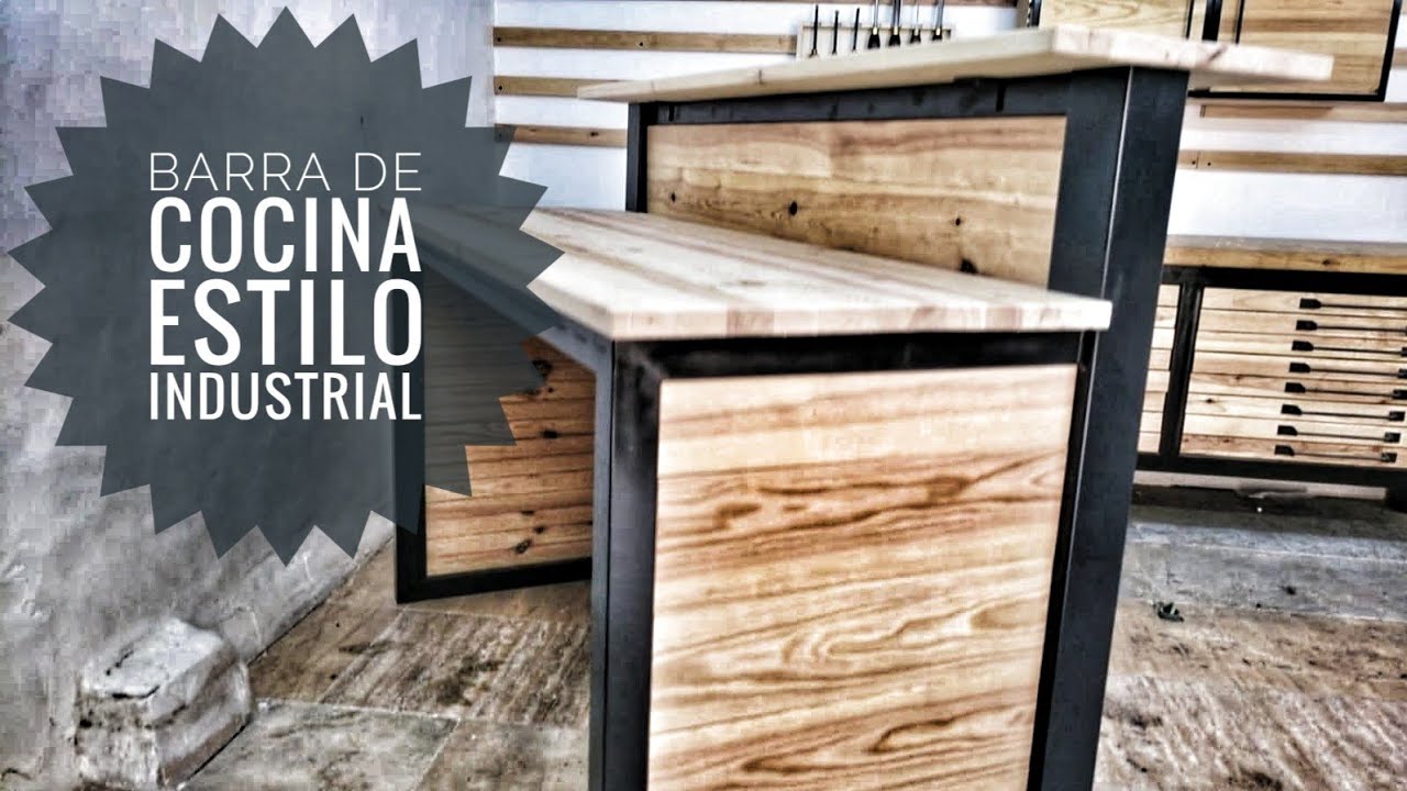BARRA DE COCINA, estilo INDUSTRIAL