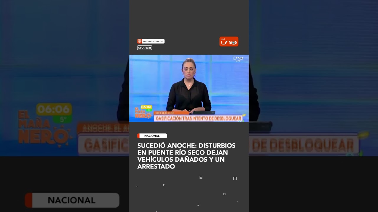 sucedió anoche: Disturbios en puente Río Seco dejan vehículos dañados y un arrestado