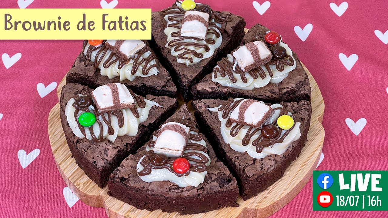 🔴 LIVE - BROWNIE DE FATIAS [Ative as notificações]