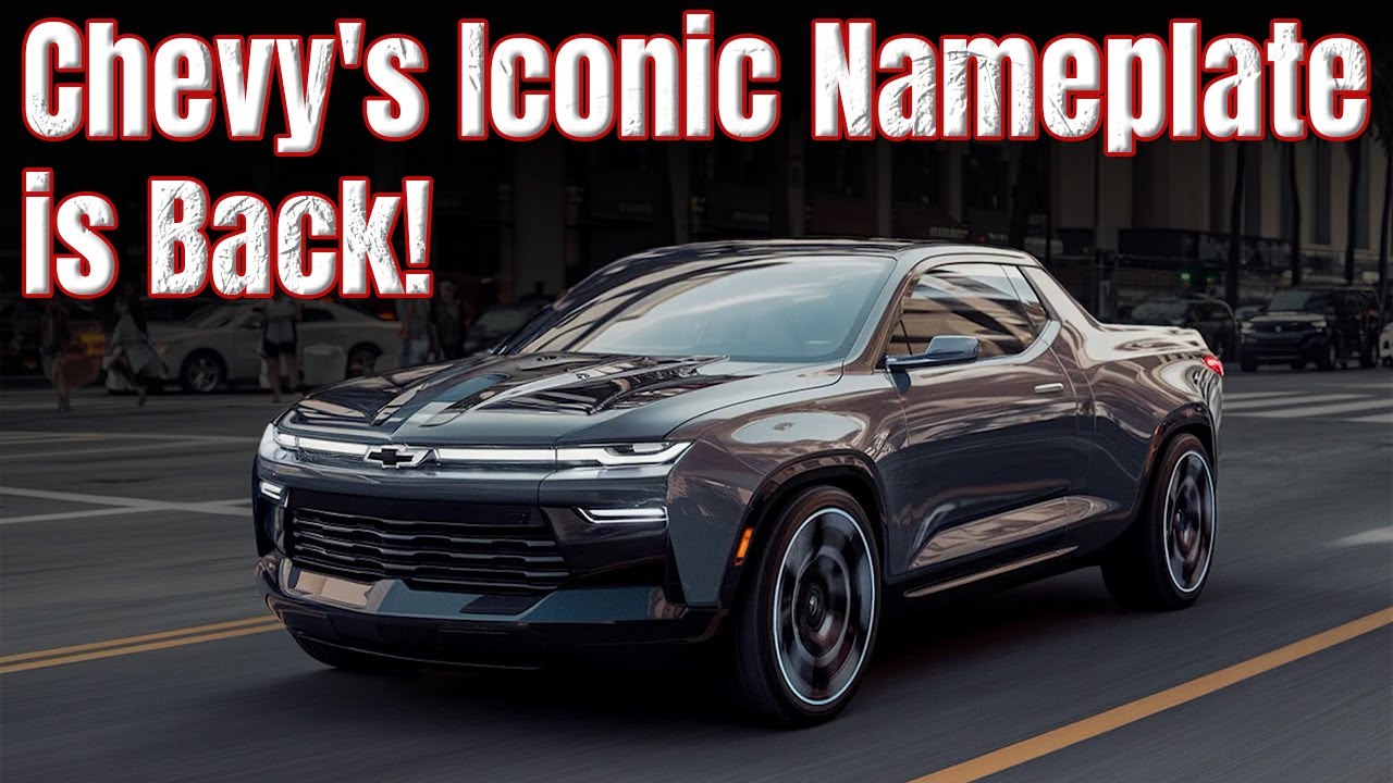 Компактный пикап Chevy El Camino 2027 года, произведен в США, создан для доминирования.