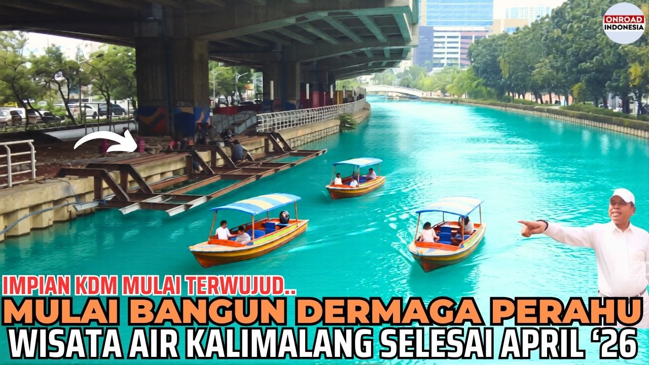 DERMAGA Wisata Air KALIMALANG MULAI DIBANGUN (Impian KDM) !! Jembatan Lengkung SUDAH OPERASIONAL