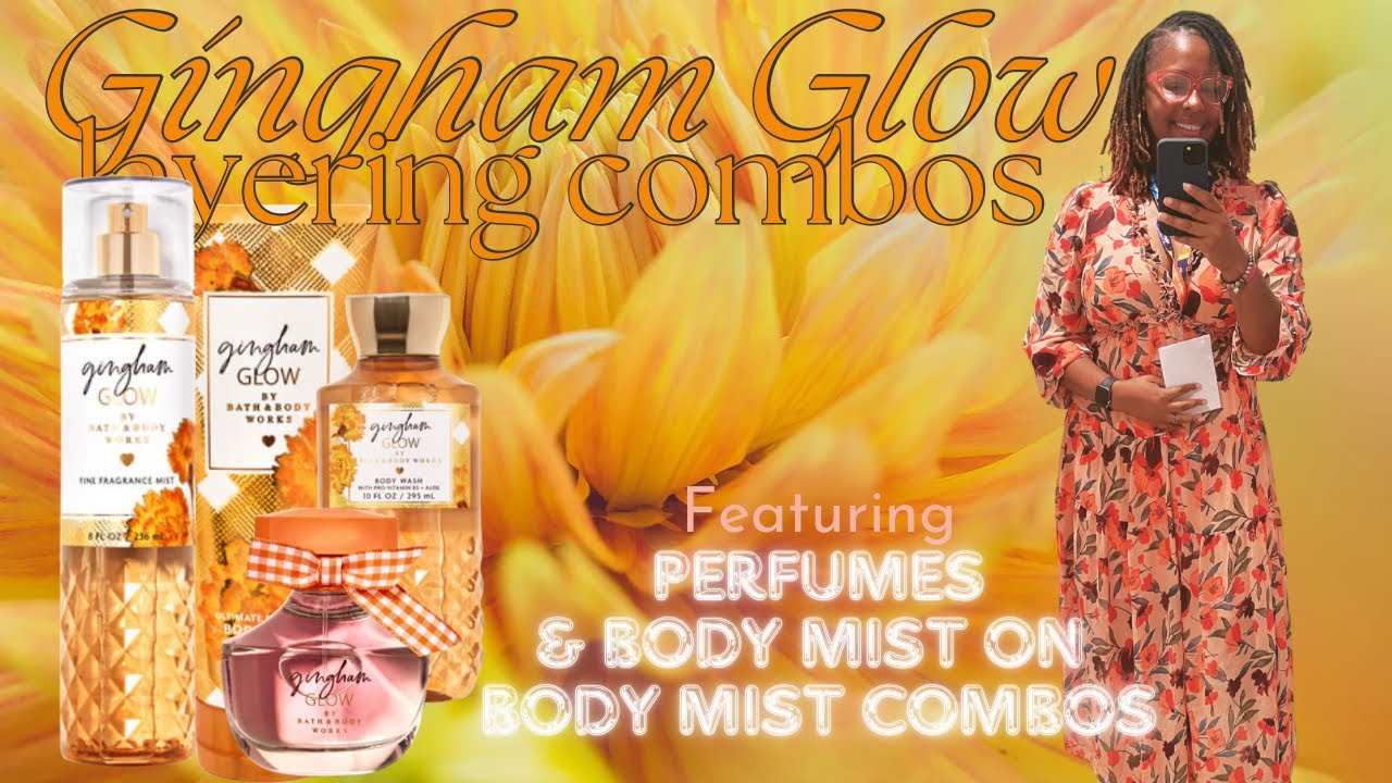 Комбинация ароматов для GINGHAM GLOW, включающая духи и спреи для тела