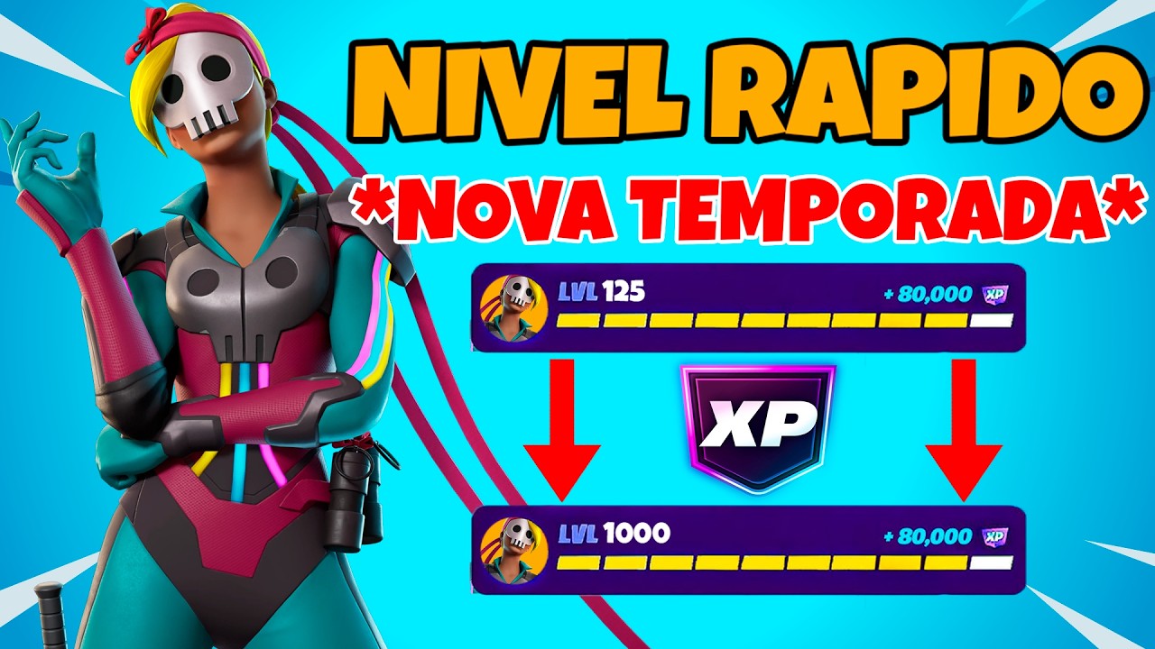 MELHOR MAPA DE XP DO MOMENTO! NO NOVO CAPITULO DO FORTNITE!!!