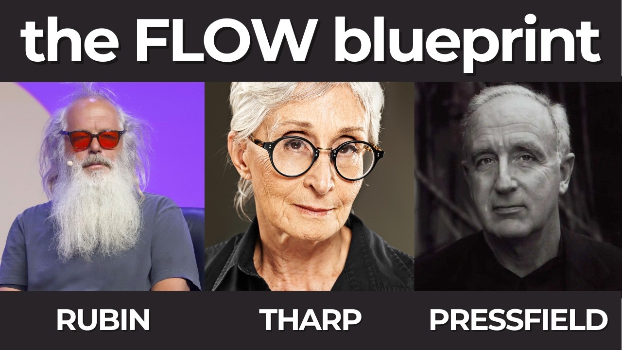 Find your creative flow - lessons from 3 legends