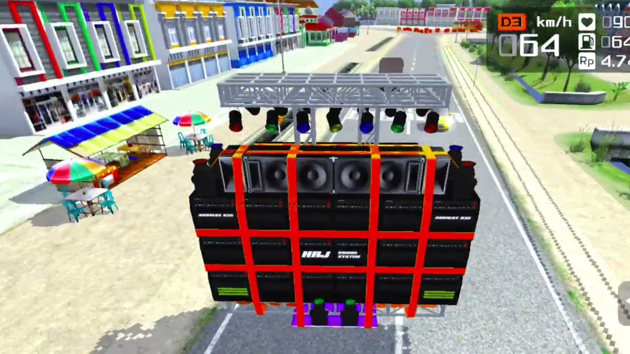 Loading DJ Truck Game gameplay in BUSSID (Bus Simulator Indonesia) 1🚚🎶