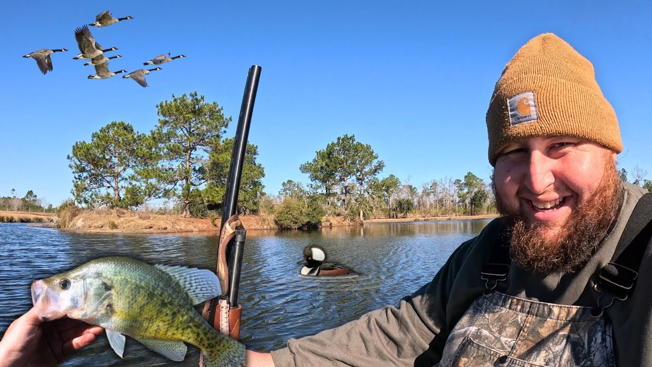 We Almost SANK the Boat!!-HUNTING Geese & River FISHING | Happy New Year Southern *VLOG Style