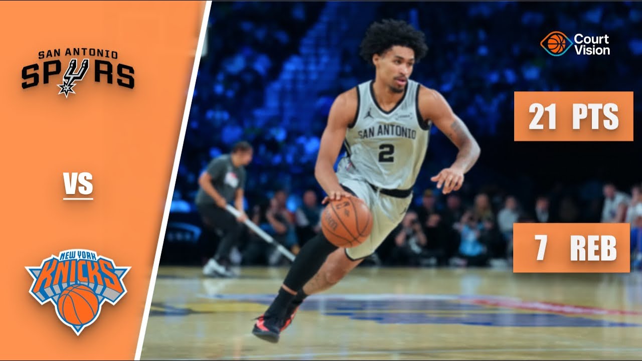 Dylan Harper - 21 Points, 5 Three-Pointers, 7 Rebounds vs Knicks - 2025 Season