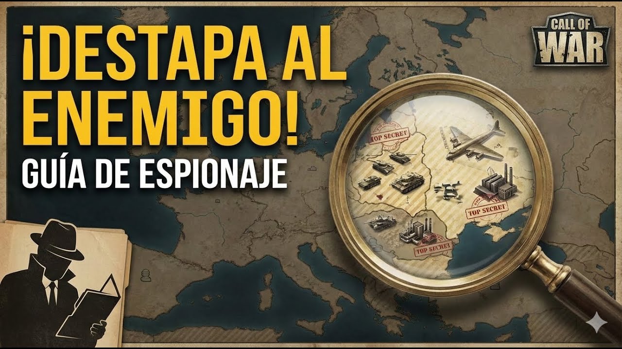 GUÍA DE ESPIONAJE en [Call of War]: (Tutorial Completo 2026) #callofwar #callofwar #tutorial #ww2
