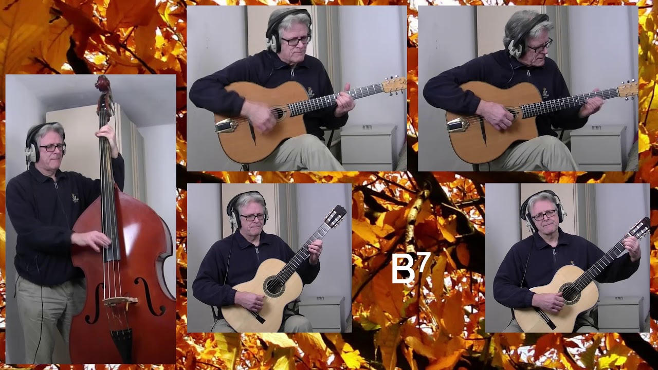 "Autumn Leaves" - gentle playalong in E minor, with on-screen chords.