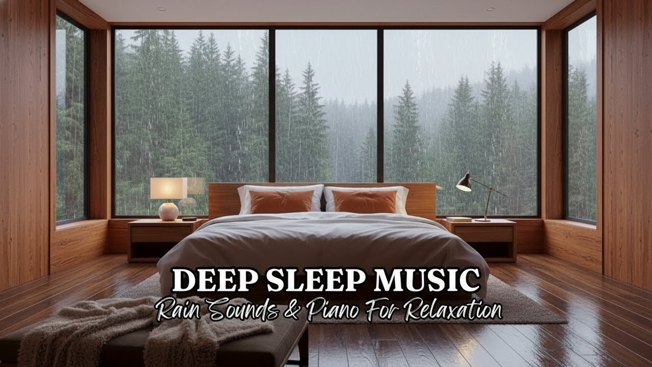 Rain Ambience 🌧️ for Sleeping in Cozy Bedroom | Deep Sleep Sounds