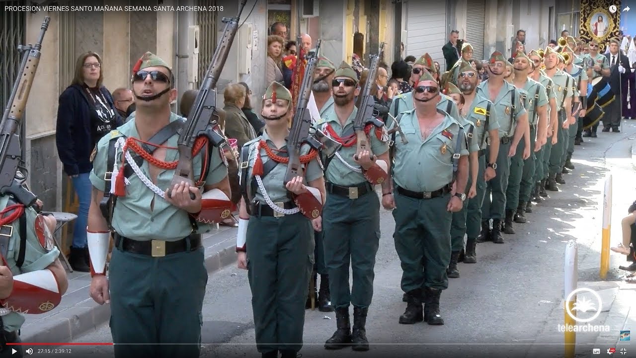 PROCESION VIERNES SANTO MAÑANA SEMANA SANTA ARCHENA 2018