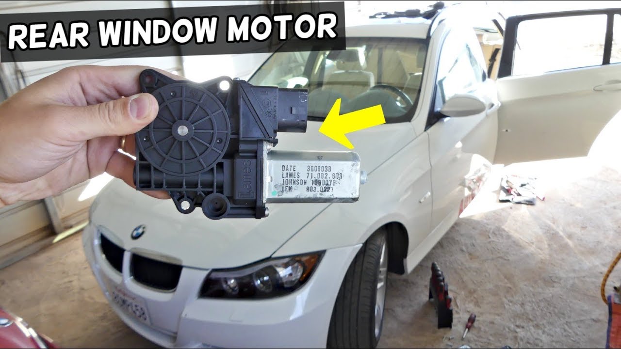 HOW TO REPLACE REAR WINDOW REGULATOR MOTOR ON BMW E90 E91