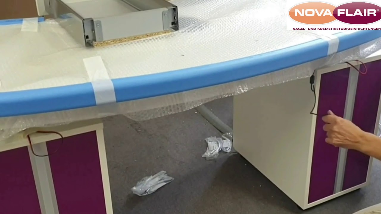 Unboxing + Montage Nova Flair Nageltisch Montana / Unboxing and assembly Nova Flair nail table