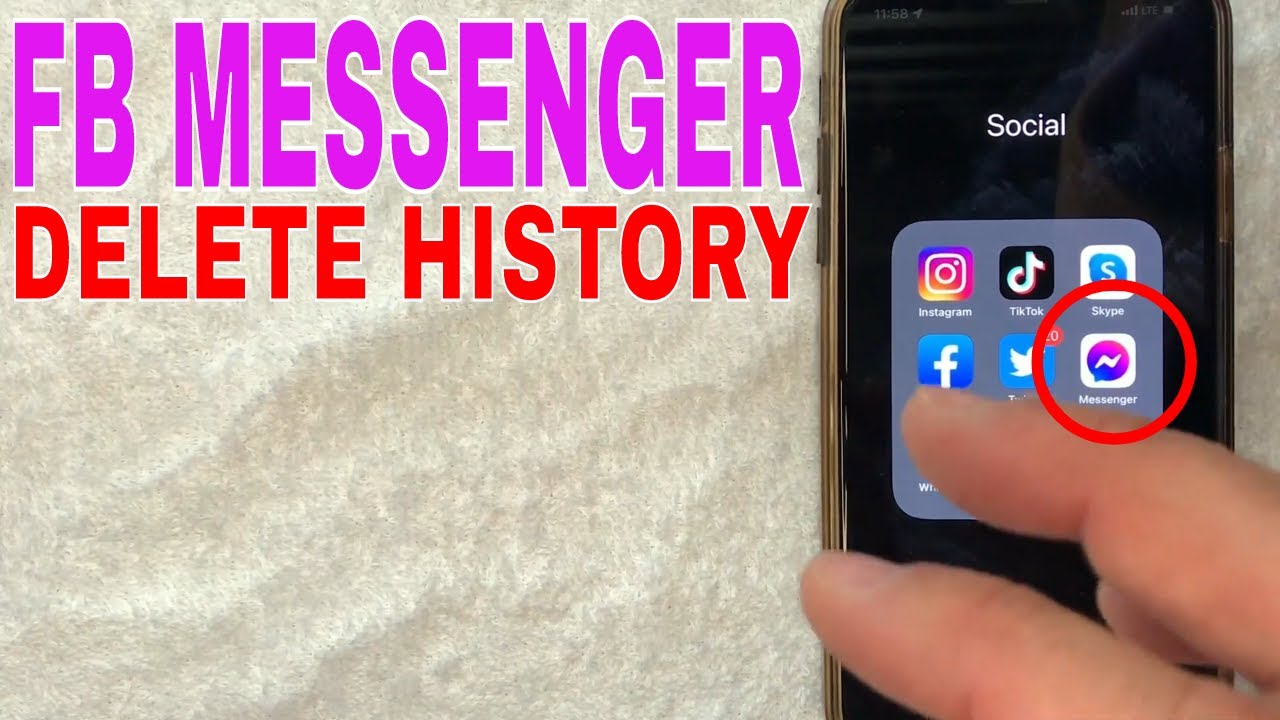 ✅  How To Delete Facebook Messenger Chat History 🔴