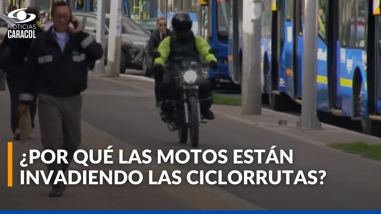Aumenta invasión de motos en espacios peatonales y ciclorrutas de Bogotá: 