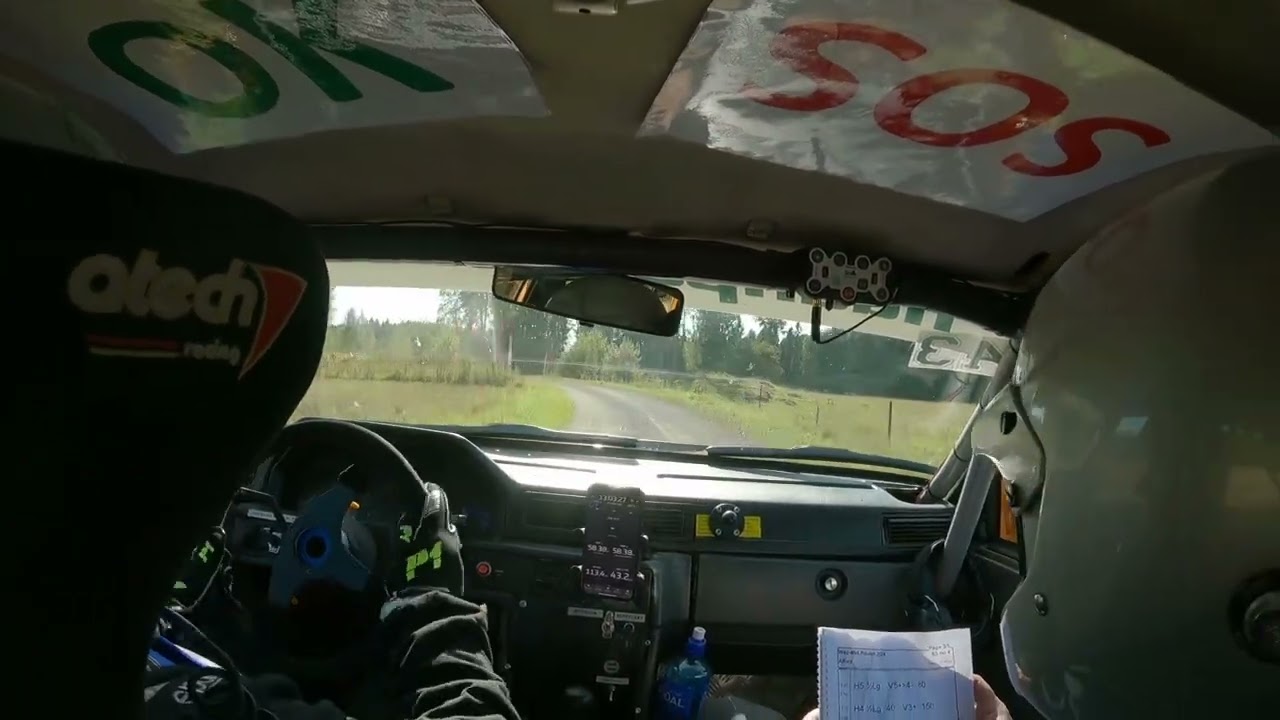 Wez-Mek Pokalen SS4 2024. Henrik Haanpää & Magnus Berlin Volvo 940 VOC. Snabbaste standardbil totalt