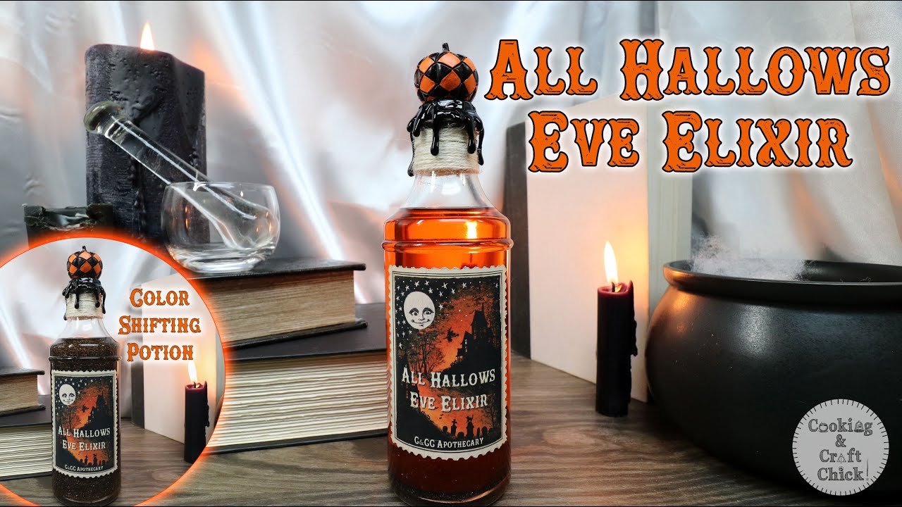 Magical Color-changing Potion For Halloween! DIY All Hallows Eve Elixir Prop Bottle