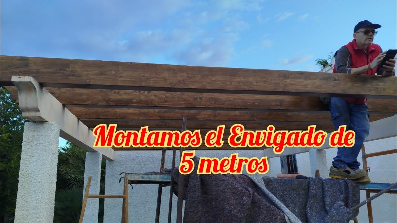 Montaje de envigado de 5 metros con plancha galvanizada(capitulo 2)