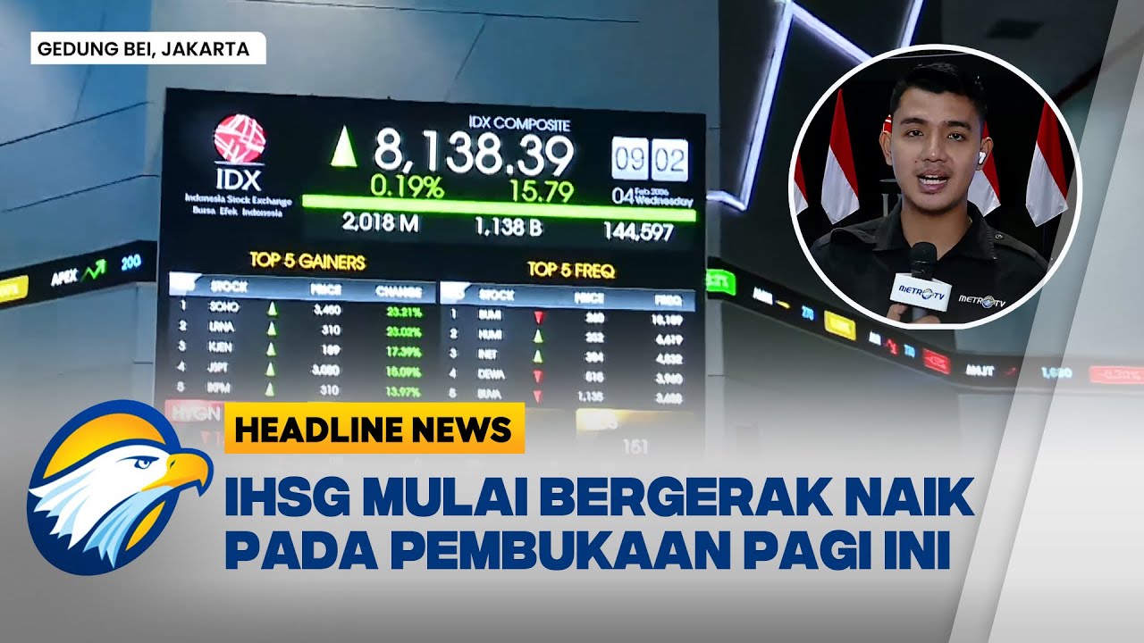 [HEADLINE NEWS, 04/02] Pergerakan IHSG di Bursa Efek Indonesia Hari Ini