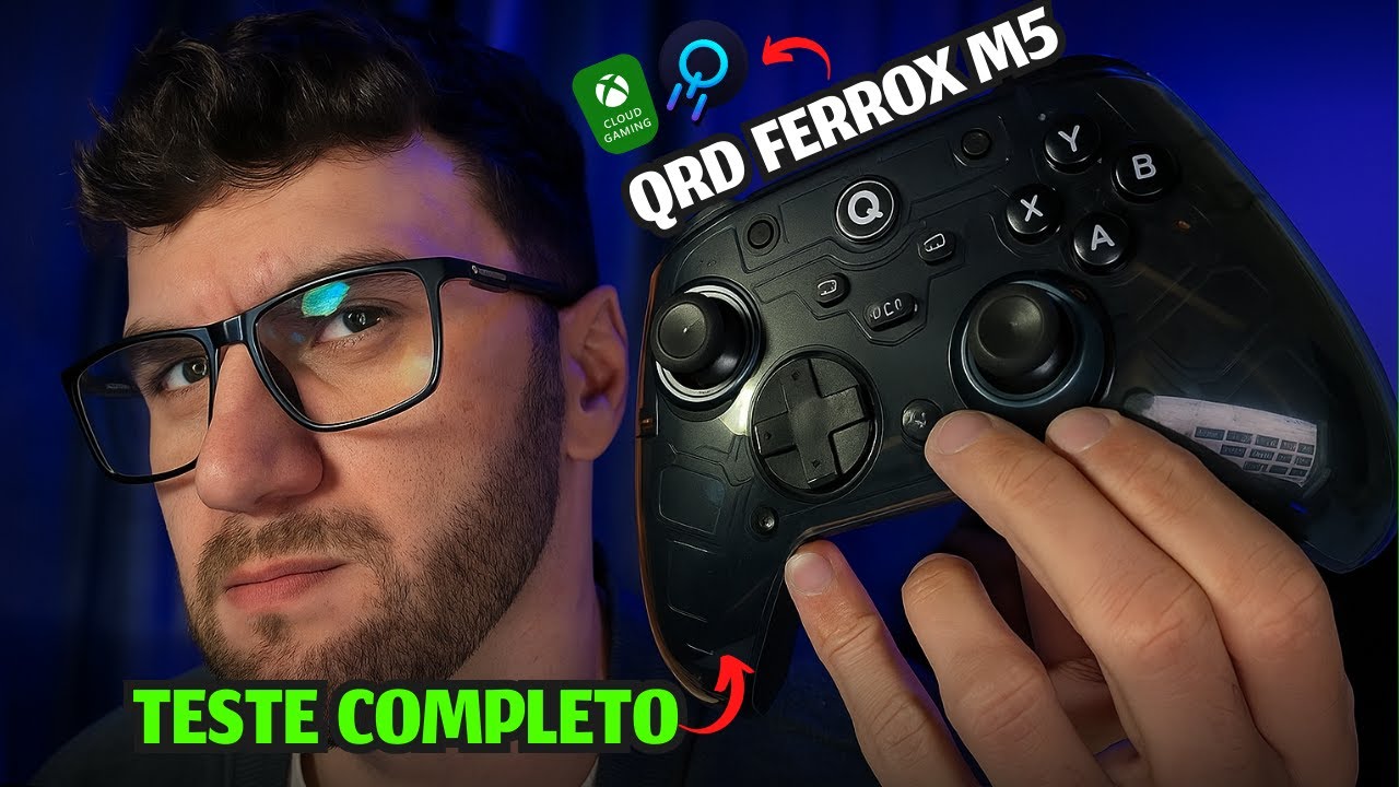 Controle QRD FERROX M5 vale a pena pra jogar em CLOUD GAMING? Teste completo!