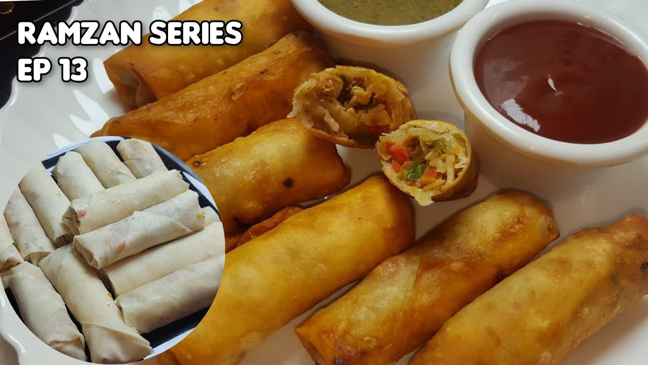Chicken Spring Rolls Recipe For Iftar | Crispy Chicken Spring Rolls For Ramzan Series Ep13 2026 |