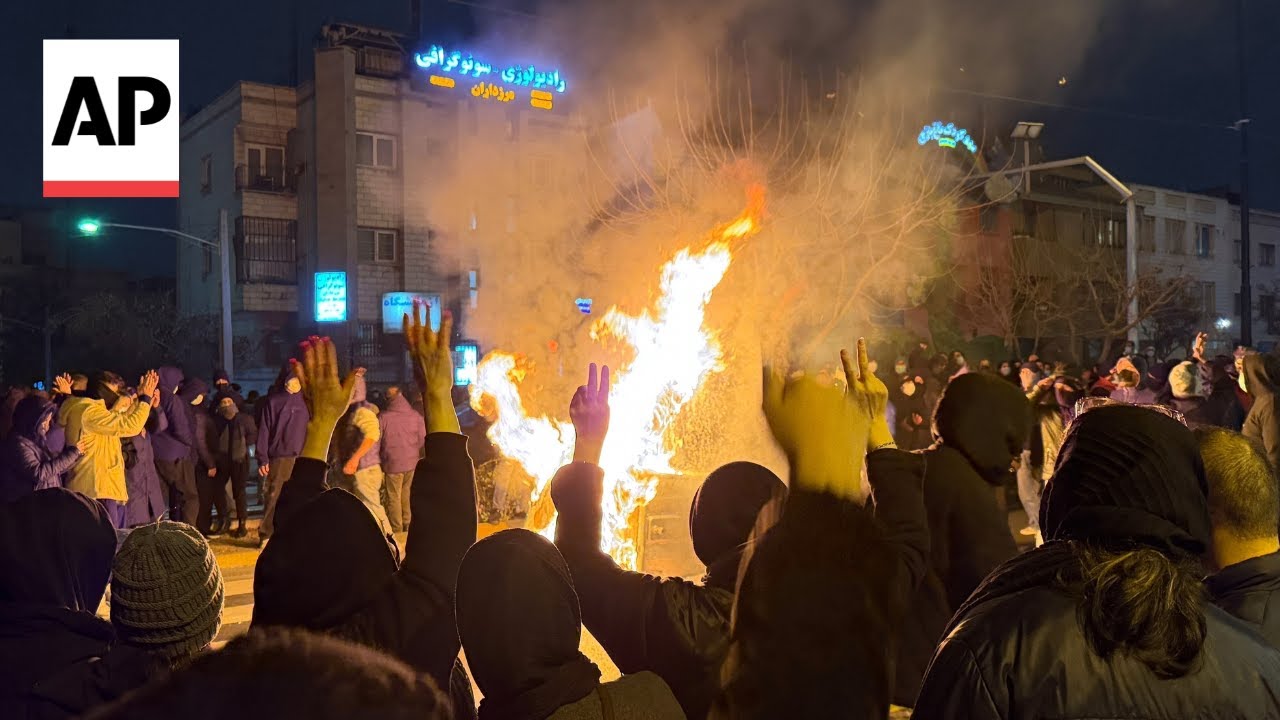 AP obtains videos showing the protests in Iran in early January