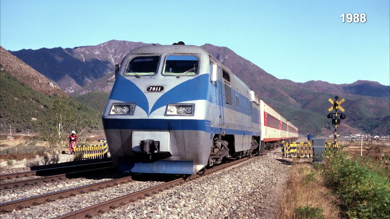 THEN & NOW! TRAINS IN SOUTH KOREA - 1988-2023