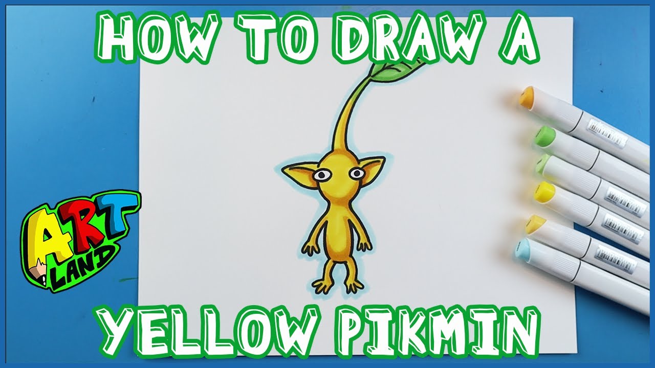 How to Draw YELLOW PIKMIN!!!