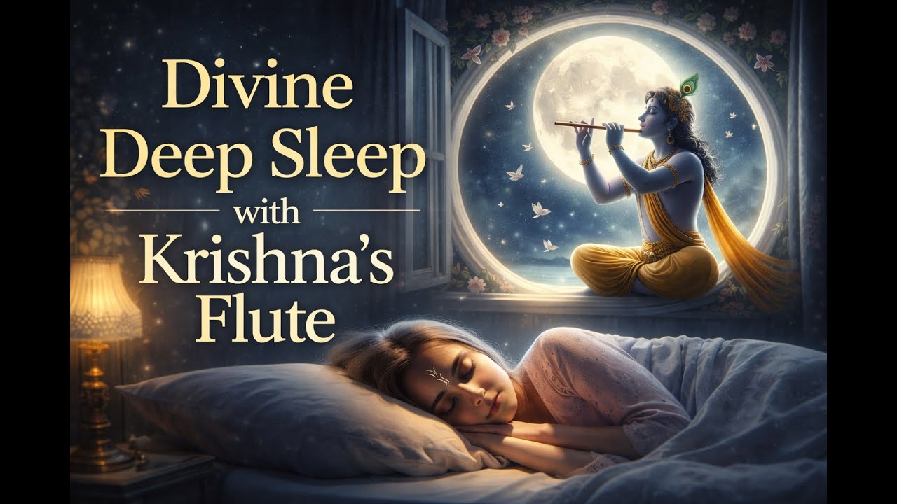 Divine Deep Sleep with Krishna’s Flute | Peaceful Night Music