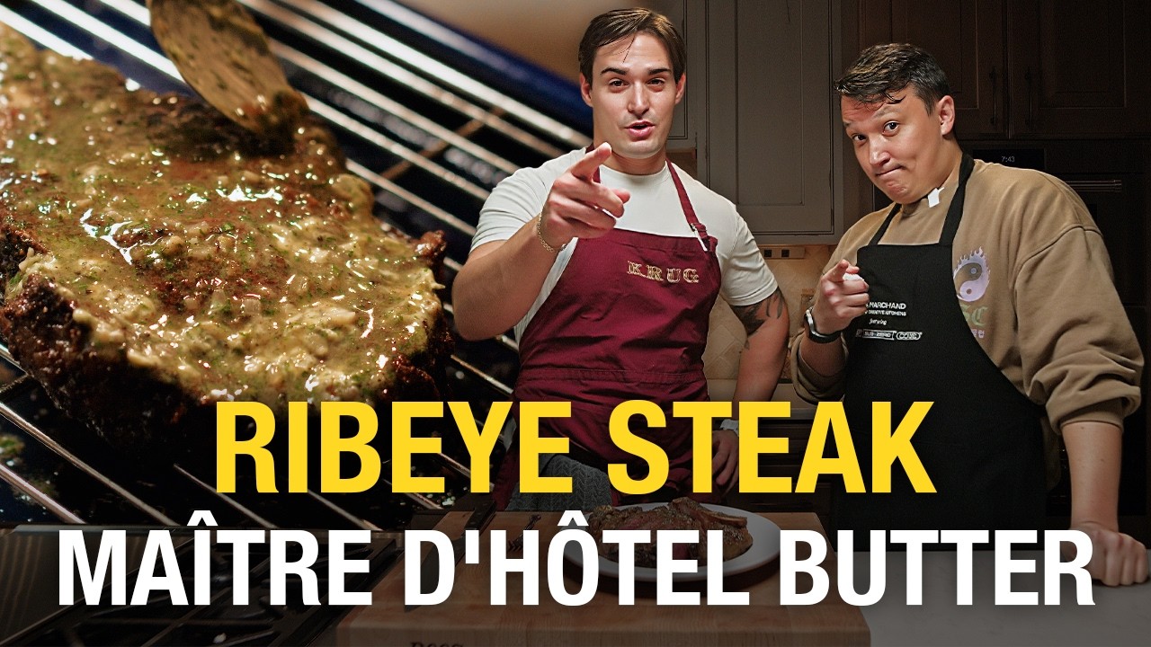 Как приготовить идеальный стейк рибай с маслом Maître D'hôtel (подходит для начинающих)