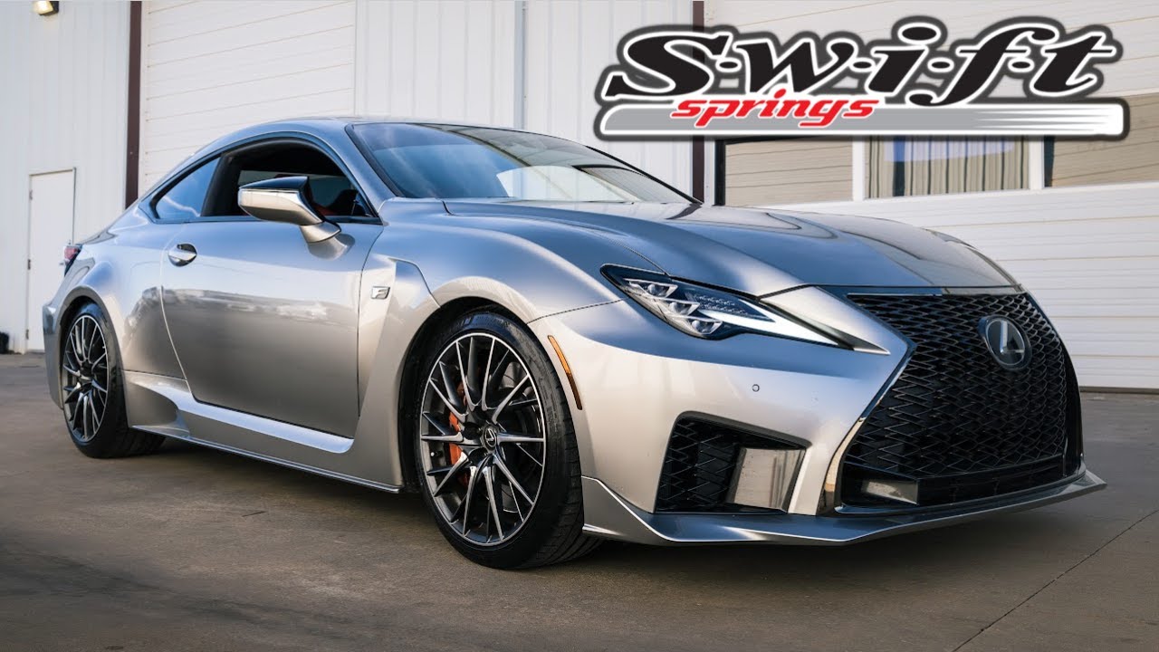 Lexus RCF Gets Lowered! | Swift Sport Springs Install! Before, After, Exhaust Sound