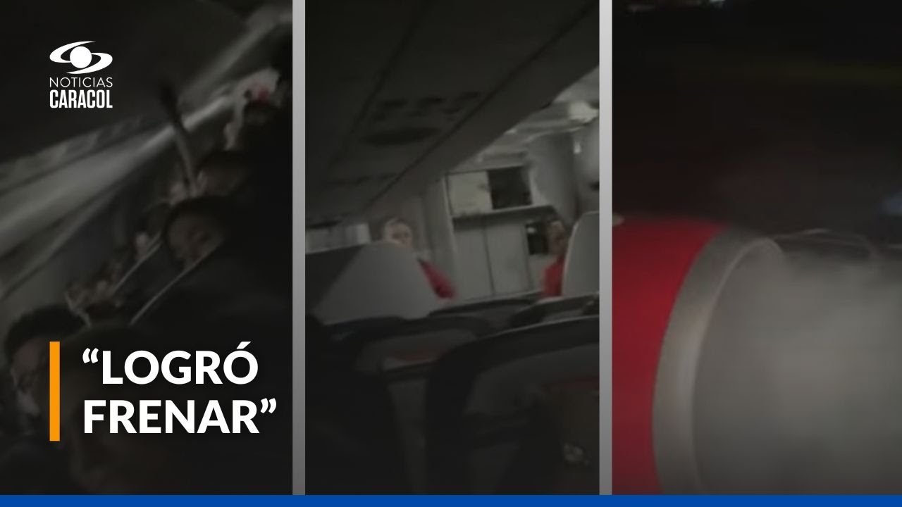 ¿Cómo evacuaron a los pasajeros que vivieron susto en un avión de Avianca?