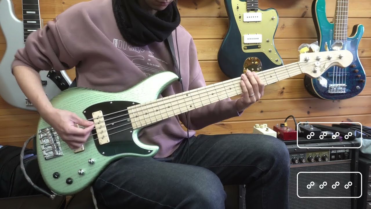 【5弦Bass】Sago Ove5 栗ボディー 板谷楓ネック