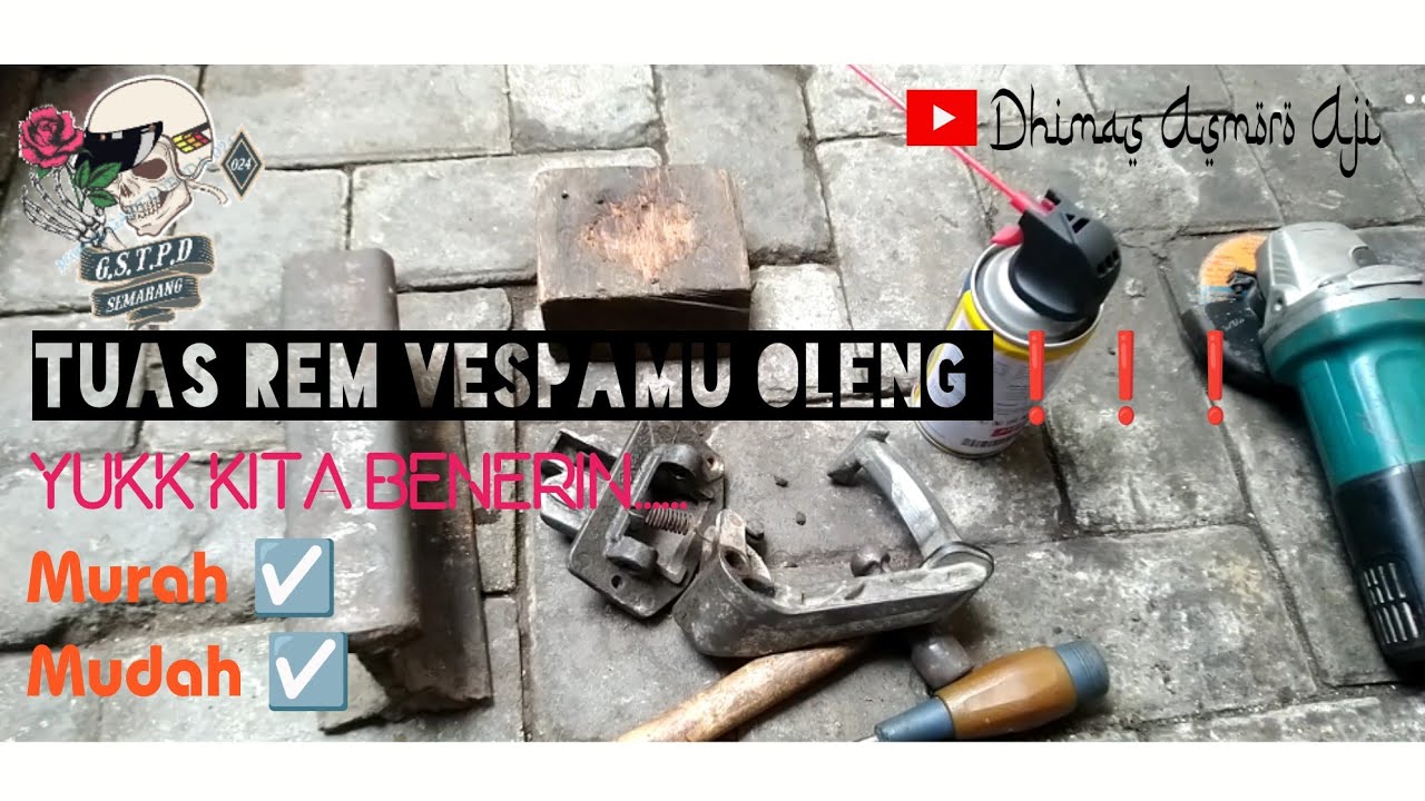 CARA MENGATASI PEDAL REM BELAKANG VESPA EXCEL YG OLENG.. ❗❗❗