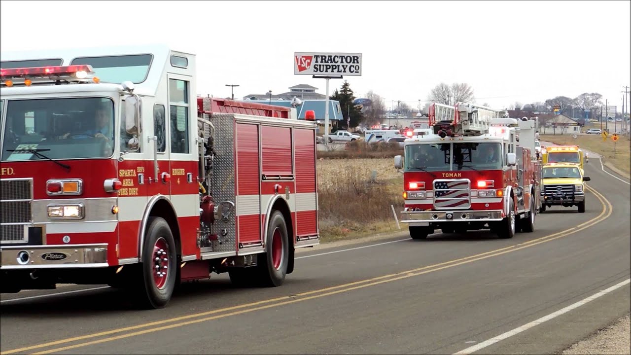 Firefighter Larry Millard Funeral Procession