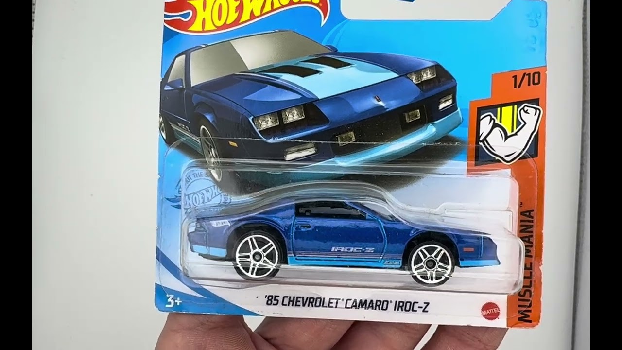 HOT WHEELS 85 CHEVROLET CAMARO IROC-Z 1/10 MUSCLE MANIA VON 2021