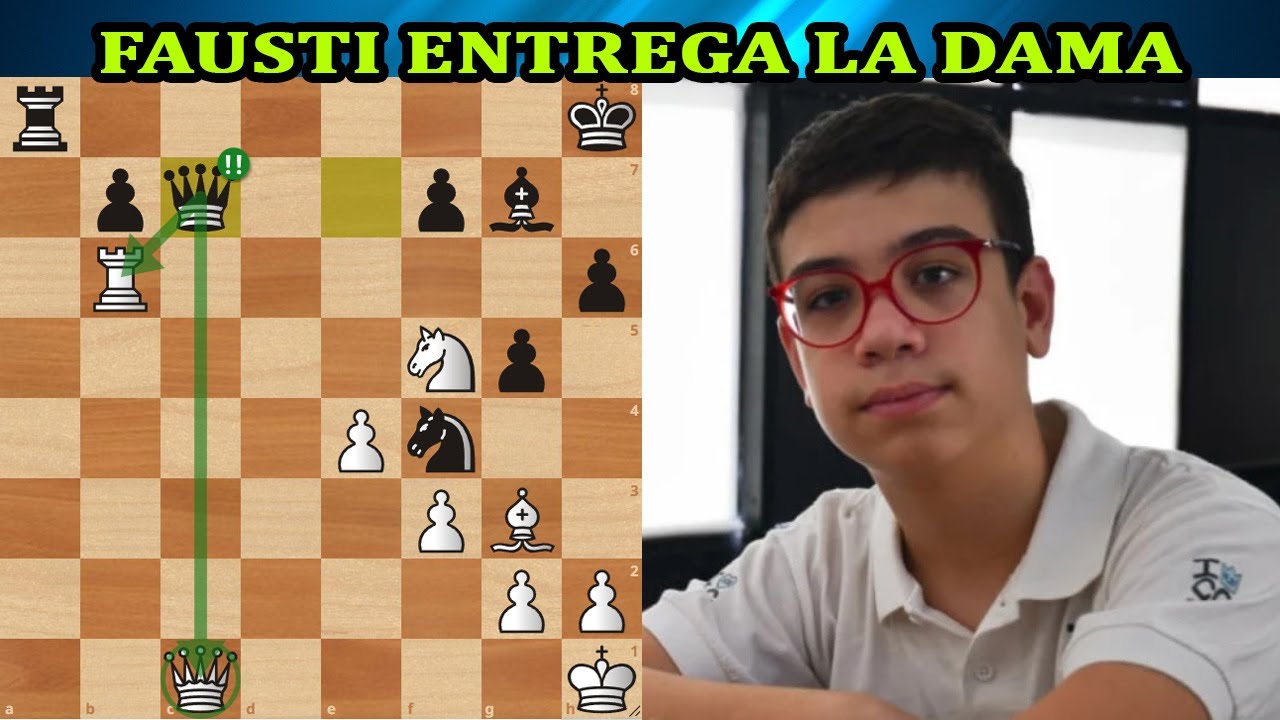 FAUSTI SACRIFICA LA DAMA Carissa Yip vs Faustino Oro ronda 10 Tata Steel Chess Challengers 2026