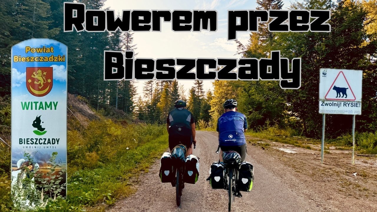 Rowerem przez Bieszczady, tu asfalt załamał się za widnokręgiem.
