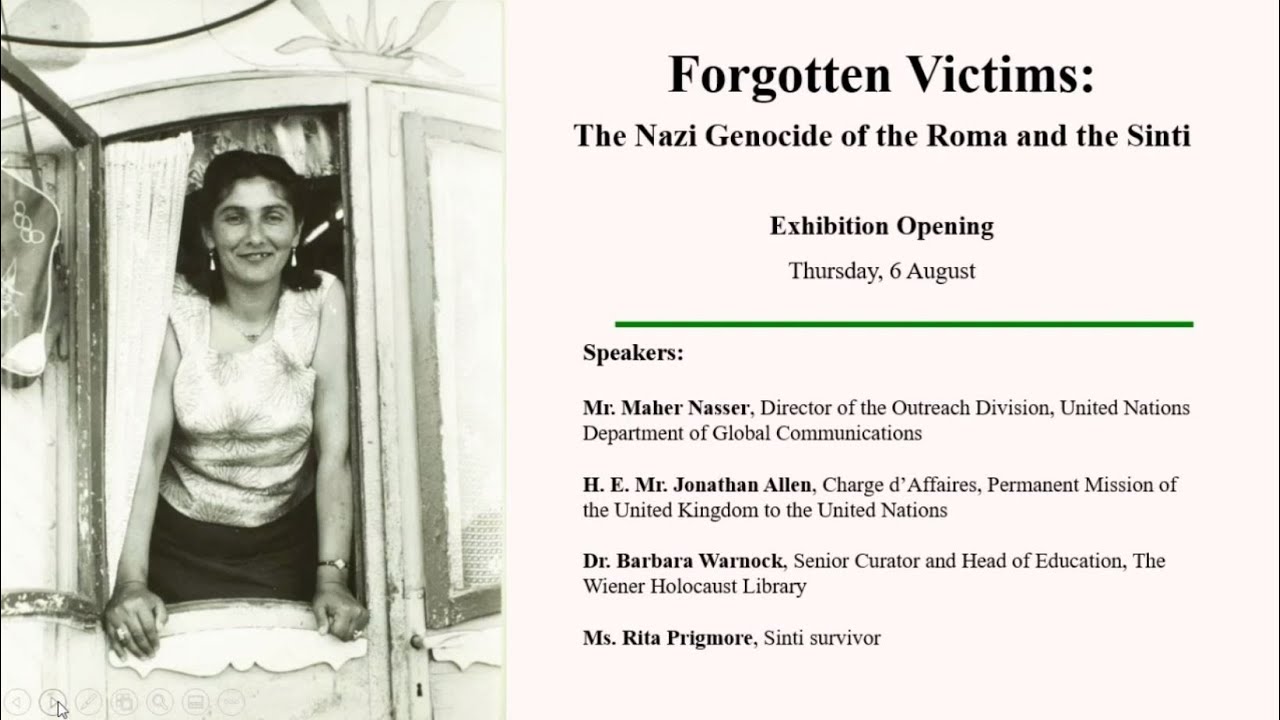 &ldquo;Forgotten Victims: the Nazi Genocide of the Roma and the Sinti&rdquo; - Exhibition opening