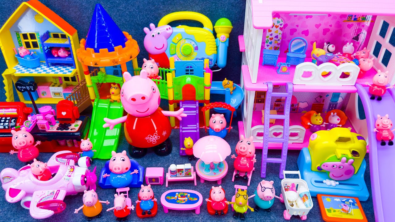 20 Minutes Satisfying Unboxing Big Peppa Pig House & Slide Toys, Peppa Pig Toys Collection Review