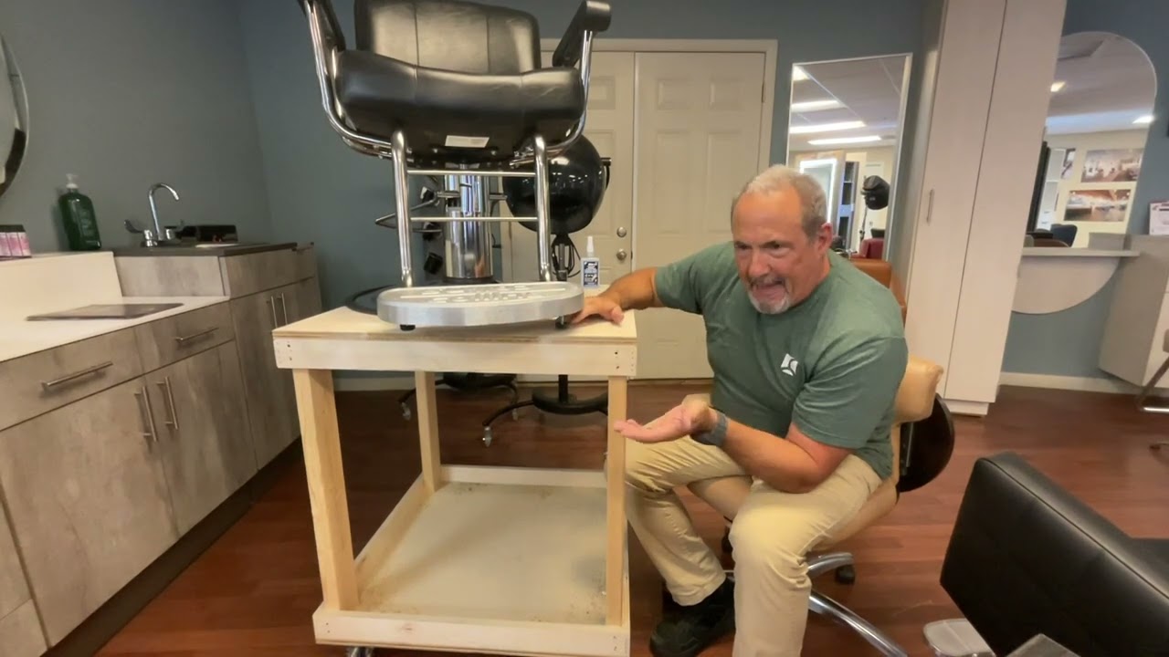 Barber Chair Footrest Leveler Adjustment