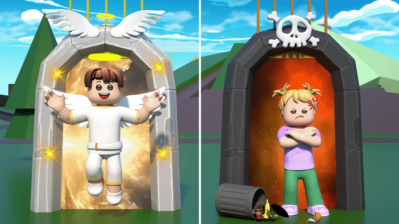 ROBLOX Brookhaven 🏡RP: Go To Heaven Or Go Down Hell? - Roblox Animation