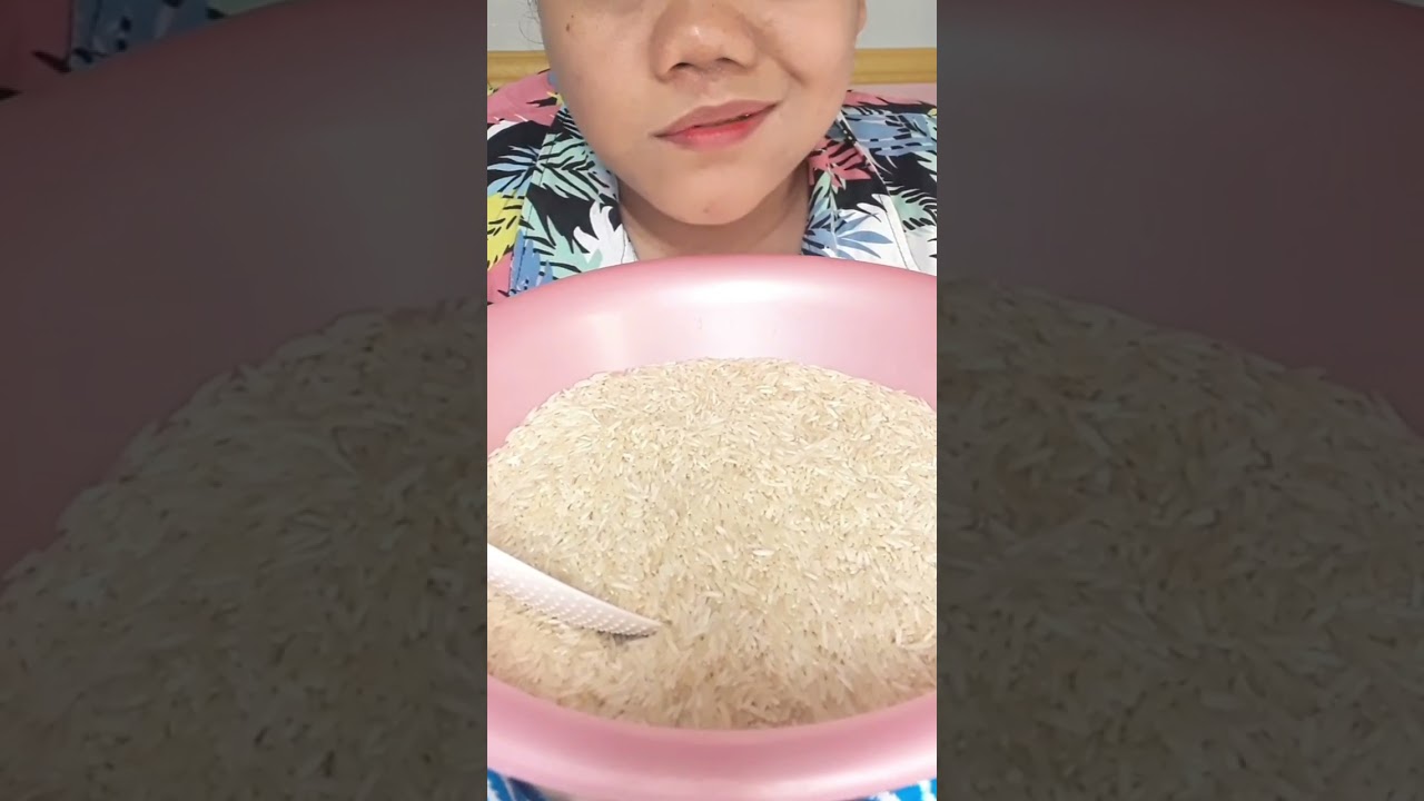 37.DYMA |ASMR RAW RICE EATING |Makan Beras Mentah| asmrrawriceeating| asmrsounds @Dymareal