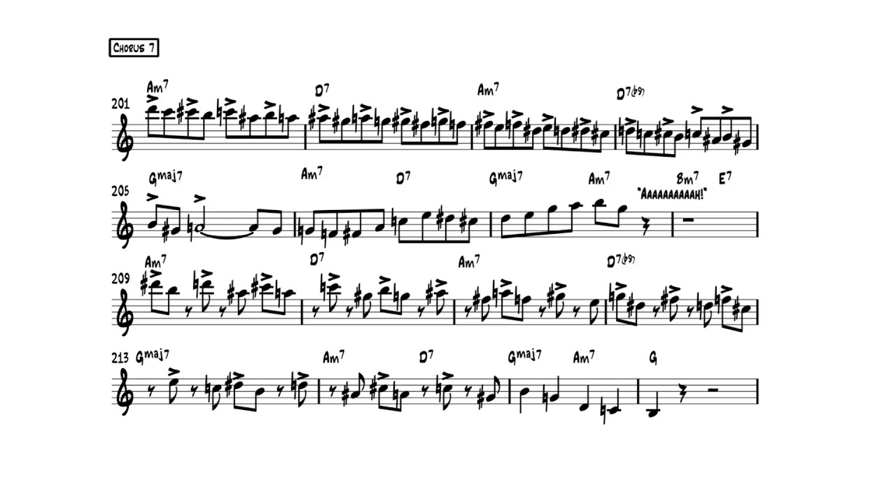 Joel Frahm's solo on 