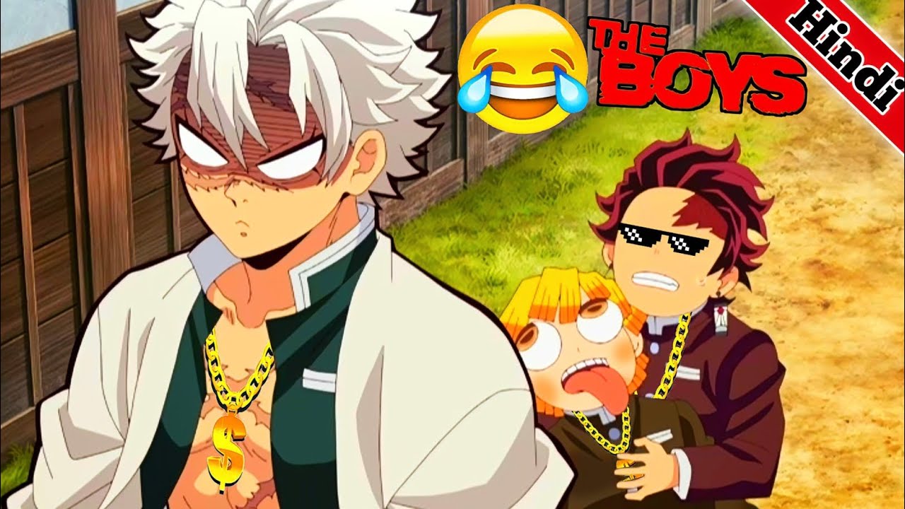 Tanjiro Sanemi Funny Scenes || Demon Slayer In Hindi Dubbed || #S4E5 Part 2