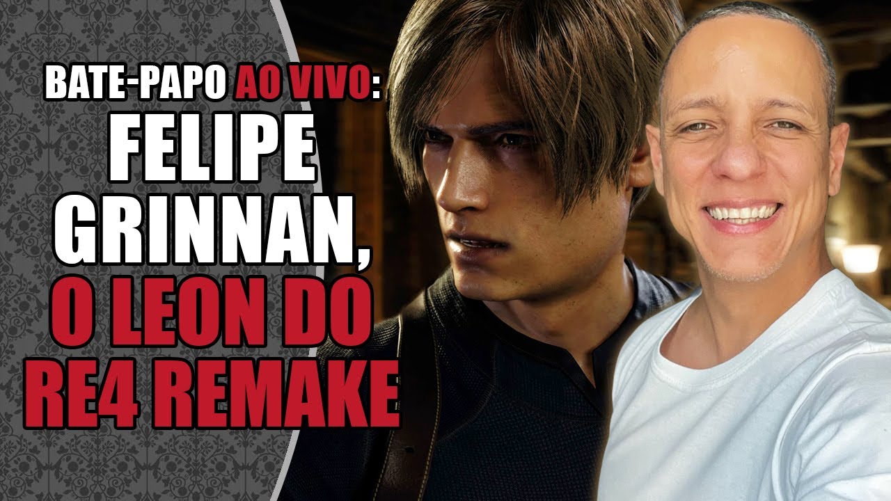 ENTREVISTA | FELIPE GRINNAN é a voz brasileira de LEON S. KENNEDY em RESIDENT EVIL 4 REMAKE