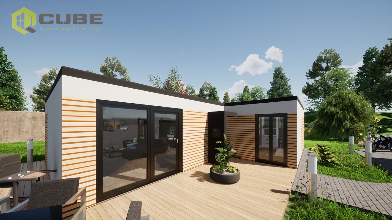 LIVING 90-1 1G, 90m², Containerhaus, Ferienhaus, Mobilheim, Einfamilienhaus, Modulhaus